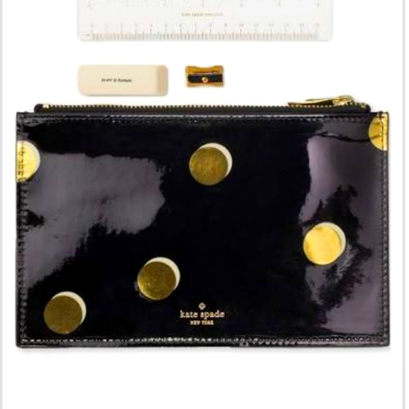 NWT Kate Spade Zipper Clutch+Accessories!
